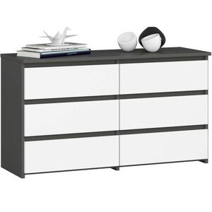 RAUMHIRSCH FURNITURE KOMODA grafitovo šedá, biela 57/100/35 vyobraziť