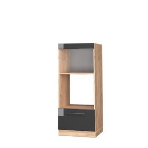 Vicco SKRINKA DO MIKROVLNKY Fame-Line Antracit vysoký lesk 60 cm OTVORENÉ vyobraziť