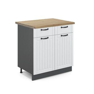Vicco KUCHYNSKÁ SPODNÁ SKRINKA Fame-Line Biely vidiecky dom 80 cm , AP Oak vyobraziť