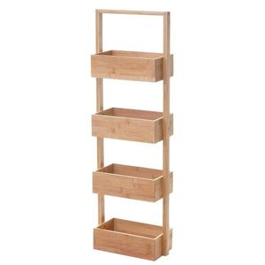 MCW REGÁL 4 KOŠE Drevo vyobraziť