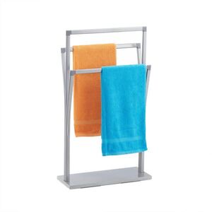 Relaxdays DRŽIAK na uteráky strieborný železo 3-ramenný 86, 5 cm vyobraziť