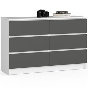 RAUMHIRSCH FURNITURE KOMODA Biela, grafitovo šedá 77/120/40 vyobraziť