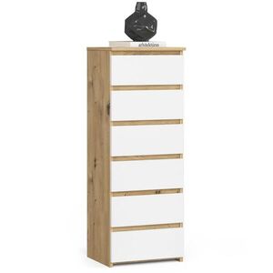 RAUMHIRSCH FURNITURE KOMODA Dub Artisan, biela 109/40/35 vyobraziť