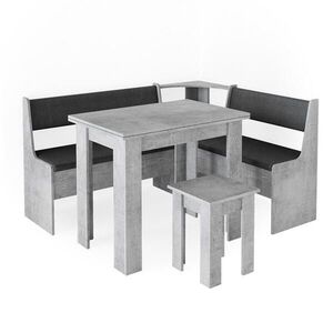 Vicco ROHOVÁ LAVICOVÁ SKUPINA Roman betón 150 x 120 cm so stolom vyobraziť