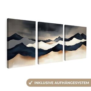 MuchoWow 3-DIELNA sada Krajina - abstraktné - moderné 90x40 cm vyobraziť