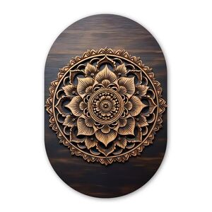 MuchoWow OBRAZ NA STENU Mandala - drevo - kvety - hnedá 40x60 cm vyobraziť
