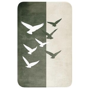 OnlyWow PREDLOŽKA PRED WC Japandi - Vták - zelená 50x80 cm vyobraziť
