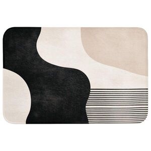 OnlyWow PREDLOŽKA PRED WC Abstraktné - Japonské - Béžové - Moderné 90x60 cm vyobraziť