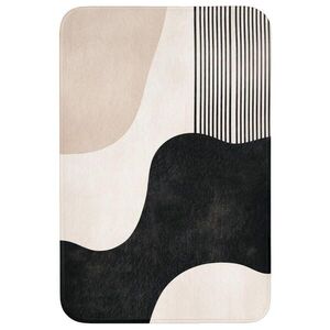 OnlyWow PREDLOŽKA PRED WC Abstraktné - Japonské - Béžové - Moderné 60x90 cm vyobraziť
