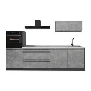 Vicco KUCHYNKA R-Line, betón/antracitová, 280 cm bez pracovnej dosky vyobraziť