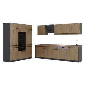 Vicco KUCHYNKA R-Line, Remeselný dub/antracitová, 180 cm Goldkraft tammi työtaso vyobraziť