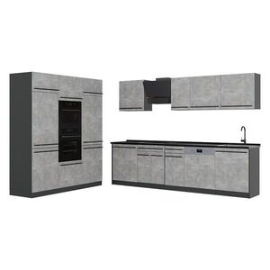 Vicco KUCHYNKA R-Line, betón/antracitová, 180 cm antrasiitti työtaso vyobraziť