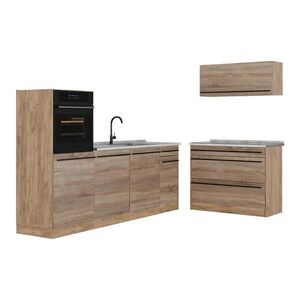 Vicco KUCHYNSKÝ KÚT R-Line, Sonoma/Dub Goldkraft, 220 cm Marmori työtaso vyobraziť