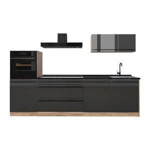 Vicco KUCHYNKA R-Line, Antracit vysoký lesk/Dub Goldkraft, 280 cm bez pracovnej dosky vyobraziť