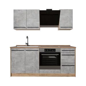 Vicco SAMOSTATNÁ KUCHYŇA R-Line, betón/Dub Goldkraft, 180 cm, AP Oak vyobraziť