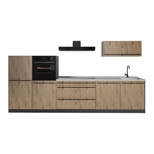 Vicco KUCHYNKA R-Line, Remeselný dub/antracitová, 340 cm bez pracovnej dosky vyobraziť