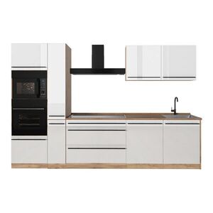 Vicco KUCHYNKA R-Line, Biely vysoký lesk/Dub Goldkraft, 310 cm bez pracovnej dosky vyobraziť