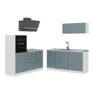 Vicco KUCHYNKA R-Line, Modrošedá/biely, 160 cm bez pracovnej dosky vyobraziť