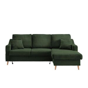P & B ROHOVÁ SEDAČKA, textil, tmavozelená vyobraziť