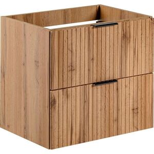 WFL GROUP SKRINKA POD UMÝVADLO Niva – 2 Zásuvky – Drážkované Čelá – Dub Wotan 60/57 cm vyobraziť