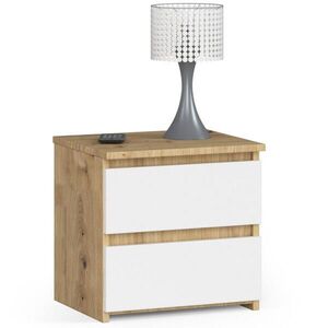 RAUMHIRSCH FURNITURE NOČNÝ STOLÍK Dub Artisan, biela 40/40/35 vyobraziť