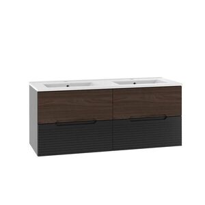 Petits-meubles DVOJITÉ UMÝVADLO 120.6cm Sylla Čierna a drevo vyobraziť