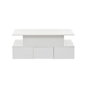 Flora Grace KONFERENČNÝ stolík s LED, výklopnou doskou a úložným priestorom, biely, 100/50 cm vyobraziť