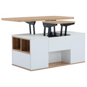 Flora Grace KONFERENČNÝ stolík 100/51 cm, biela/drevo vyobraziť