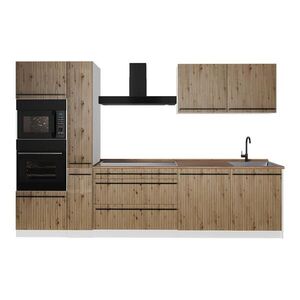 Vicco KUCHYNKA R-Line, Remeselný dub/biely, 310 cm bez pracovnej dosky vyobraziť
