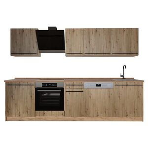 Vicco KUCHYNKA R-Line, Remeselný dub/Dub Goldkraft, 280 cm Goldkraft tammi työtaso vyobraziť