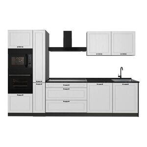 Vicco KUCHYNKA R-Line, Biely vidiecky dom/antracitová, 310 cm antrasiitti työtaso vyobraziť