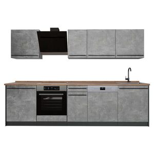 Vicco KUCHYNKA R-Line, betón/antracitová, 280 cm Goldkraft tammi työtaso vyobraziť