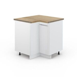 Vicco ROHOVÁ SPODNÁ SKRINKA Fame-Line Biely vysoký lesk 80.5 cm , AP Oak vyobraziť