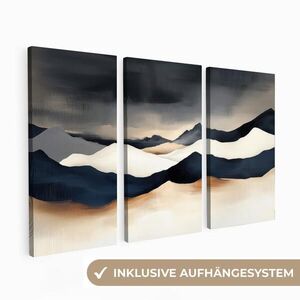 MuchoWow 3-DIELNA sada Krajina - abstraktné - moderné 60x40 cm vyobraziť