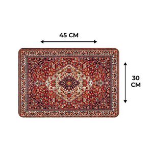 MuchoWow SADA 6 PRESTIERANÍ Perzský koberec - vzory - červený 45x30 cm vyobraziť