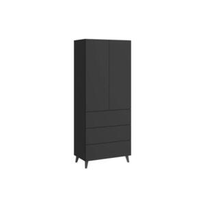 P & B VYSOKÁ KOMODA, čierna, 70/170/39 cm vyobraziť