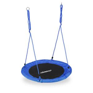 Relaxdays HOJDAČKA hniezdová modrá nastaviteľná výška 90 cm vyobraziť