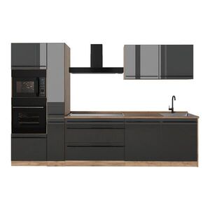 Vicco KUCHYNKA R-Line, Antracit vysoký lesk/Dub Goldkraft, 310 cm bez pracovnej dosky vyobraziť