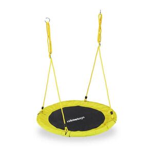 Relaxdays HOJDAČKA hniezdová žltá nastaviteľná výška 90 cm vyobraziť