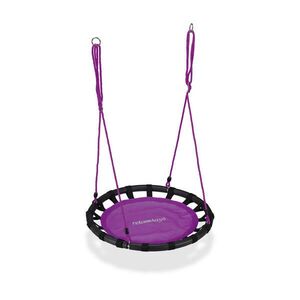 Relaxdays HOJDAČKA Fialová hniezdová okrúhla 80 cm nastaviteľná výška vyobraziť