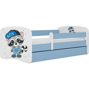 WFL GROUP KINDERBETT Emily mit Schublade und Matratze, Blau 80x180 cm vyobraziť