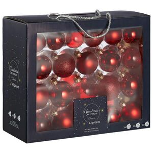 X-Mas SADA VIANOČNÝCH GULÍ 42-dielne vyobraziť