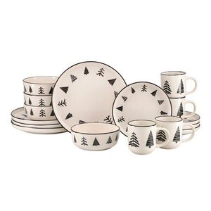 Creatable KOMBINOVANÝ SERVIS Nordic Christmas Black 16-dielne vyobraziť