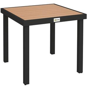 OKWISH ZÁHRADNÝ stôl 78/78/74 cm prírodná farba dreva z hliníka s doskou v drevenom dekore vyobraziť