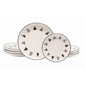 Creatable JEDÁLENSKÝ SERVIS Nordic Christmas Black 8-dielne vyobraziť