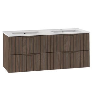 Petits-meubles DVOJITÉ UMÝVADLO 120cm Siena Drevo a čierna vyobraziť