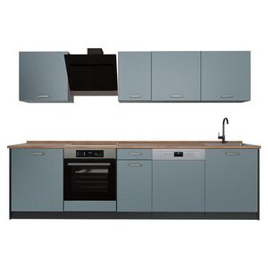 Vicco KUCHYNKA R-Line, Modrošedá/antracitová, 280 cm Goldkraft tammi työtaso vyobraziť