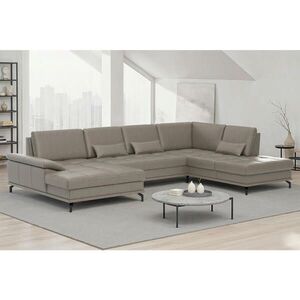 Sit & More SEDACIA SÚPRAVA, textil, koža, sivá vyobraziť