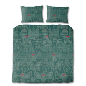 Florella POSTEĽNÁ BIELIZEŇ, flanel, smaragdovozelená, 200/200 cm vyobraziť