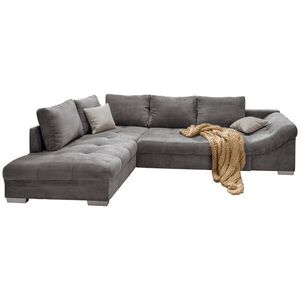 P & B ROHOVÁ SEDAČKA, textil, sivá vyobraziť